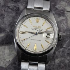 ROLEX エアキングデイト Ref.5700 ゴールドカラー クサビインデックス バタフライローター Cal.1530 自動巻 ロレックス 1959年 ヴィンテージ時計