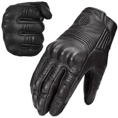 耐久性 滑り止め 耐摩耗 耐衝撃 ナックルガード 超軽量 ハードプロテクター 革手袋 オートバイ手袋 アウトドア タッチパネル スマホ対応 本革（ヤギ革）柔軟 春秋夏 革 グローブ バイク ILM