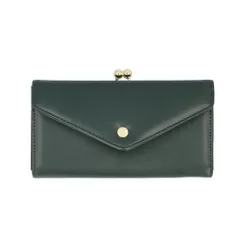 ☆ DGR.ダークグリーン ☆ Legato Largo メール型がま口長財布 Legato Largo 財布 LJ-F3353 レガートラルゴ 長財布 がま口財布 がまぐち財布 ボックス型小銭入れ ガバッと開く ロングウォレット 長さいふ なが財布 長サイフ