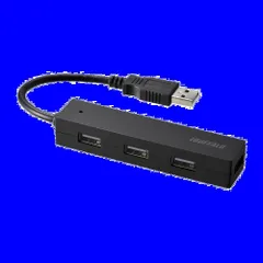 【在庫処分】バッファロー BUFFALO USB ハブ USB2.0 バスパワー 4ポート ブラック BSH4U25BK【Windows/Mac対応】