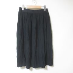 s768　zucca　ズッカ　ブラック　ニット　プリーツ　スカート　M