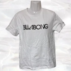 BILLABONG　ビラボン　Tシャツ　ホワイト　レディース　半袖　ラウンドネック　ロゴ入り　文字入り　シンプル　コットン100％