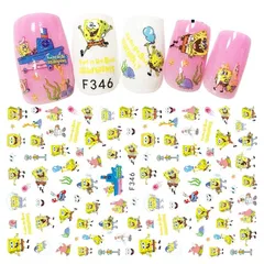 スポンジボブ♡3Dネイルシール♡セルフネイル♡ネイルシール♡ジェルネイル