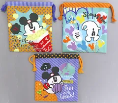 【中古】雑貨 おばけミッキー 巾着3枚セット 「ディズニー・ハロウィーン2021」 東京ディズニーリゾート限定