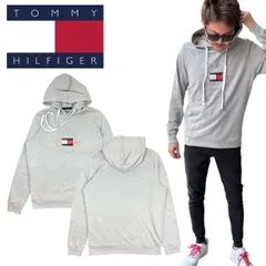 トミーヒルフィガー Tommy Hilfiger トップス パーカー フーディー 薄手 長袖 09T4502 グレー メンズ レディース プリント プリントロゴ TOMMY HILFIGER 新品 正規品 未使用品