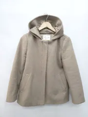 ◇ GLOBAL WORK グローバルワーク WOOLLYTEC 2WAY ジップアップ 長袖 コート ジャケット サイズL ベージュ レディース P  【1403110001865】