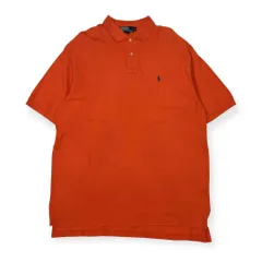 90s Polo by Ralph Lauren ラルフローレン 鹿の子 半袖 ポロシャツ XXL/大きいサイズ オレンジ メンズ ビンテージ