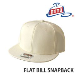 OTTO 帽子 《オフホワイト》新品 未使用 オットー キャップ フラットビルキャップ ストレートつば ベースボールキャップ 無地 バイカラー ストリート サイズ調節可能【D6E】ファッション メンズ