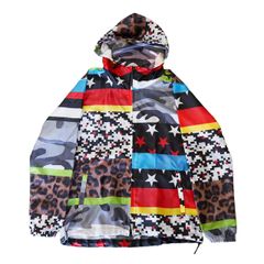 ユニフォームエクスペリメント UE マルチ パターン ZIP UP フーディー 