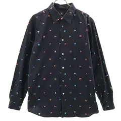 PS Paul Smith ピーエスポールスミス 日本製 長袖 シャツ L 濃紺 メンズ 古着