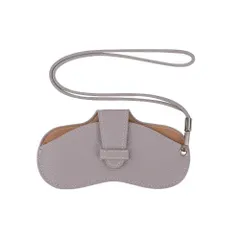 収納 持ち運び めがね コンパクト 軽量 PUレザー メンズ レディース 携帯用 おしゃれ ソフト スリム 薄型 眼鏡ケース ネックストラップ付き ストラップホール メガネケース ONE] BEFORE ALL [CARRY