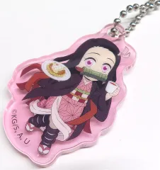 【中古】キーホルダー 竈門禰豆子 アクリルキーホルダー 「鬼滅の刃×すかいらーくグループ」 ラッキーセット注文特典