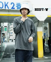 新品 未使用 Hanes ヘインズ BEEFY メンズ クルーネック ロンT 505799【メール便】 【A】ダークグレー