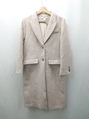 ◇ ⊇ H＆M エイチアンドエム シンプル ロング丈 長袖 チェスターコート サイズ2P ベージュ系 レディース E  【1506190005065】