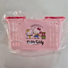 当時物 バスケットレジかご 昭和レトロ サンリオ ショップ キティちゃん キティ サンリオ ハローキティ マイバスケット 1個 キティ レジカゴの