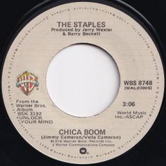 Staples Chica Boom / Handwriting On The Wall Warner Bros. US WBS 8748 207112 SOUL ソウル レコード 7インチ 45