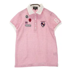 サイズ：0 PEARLY GATES パーリーゲイツ  半袖ポロシャツ チェック柄 ピンク系 [240101412420] ゴルフウェア レディース ストスト