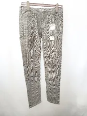 ◇ ◎ ●未使用● Θ NATURAL BEAUTY BASIC チェック柄 スキニー パンツ サイズL グレー レディース E  【1506180007963】