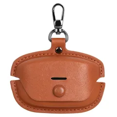 【人気商品】落下防止 カバー キズ防止 イタリアンレザー wf-1000xm5 用 XM5 シリコンケース WF-1000 装着充電可能 ソニー 本革 全面保護 ケース カラビナ付き WF-1000XM5 Sony - For ブラウン JXRICH