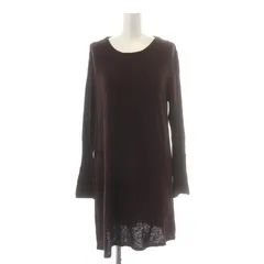 アーペーセー A.P.C. Tシャツ カットソー ロンT チュニック 長袖 クルーネック ロング 麻 リネン混 S ダークブラウン /NW10のサムネイル