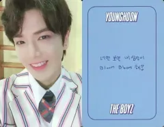 【中古】コレクションカード(男性) THE BOYZ/YOUNGHOON(ヨンフン)/裏面青/CD「Bloom Bloom(BLOOM Ver.)」封入特典フォトカード