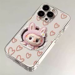 【POP MART Labubu】透明ソフトスマホケース｜iPhone・Galaxy対応 クリアカバー