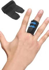 Helcynas 指サポーター ロゴなし フィンガーラップ 親指 小指 突き指 骨折 固定 ガード スポーツ( 1本巻M)