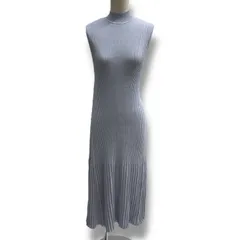 anuans アニュアンス セミマーメイドリブニットワンピース ドレス ロングワンピース ニット SAX サックス ブルー サイズXS レディース 夏 ゴーゴー古着マルイ北千住店 23 No.799