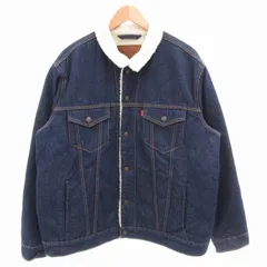 リーバイス Levi's シェルパトラッカージャケット SHERPA TRUCKER JACKET デニム Gジャン 裏ボア XL インディゴブルー /GV
