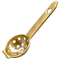 コモライフ 真鍮製の燃えかす取り 燃えかす取り 燃えカス取り 真鍮 灰ならし 灰ふるい 仏具 仏壇 香炉 燭台 掃除 灰 ふるい 1つ3役 簡単 円形 すくいやすい角度 手を汚さない ロウソク お線香 燃えかす 【約全長8×3×1.3cm】
