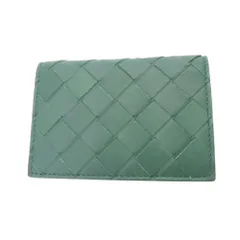 ≪値下げ≫【中古】BOTTEGA VENETA ボッテガヴェネタ 749417 イントレチャート カードケース グリーン 定期入れ ICカード  緑 メンズ ユニセックス プレゼント A2402698 【無料ギフトラッピング承ります】