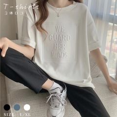 立体ロゴ チュニックシャツ tシャツ