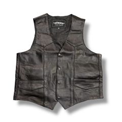All American Rider レザーベスト XL バイカー 本革 - メルカリ