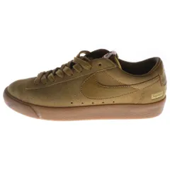 NIKE SB (ナイキエスビー) ×SUPREME BLAZER LOW GT QS シュプリーム ブレーザー ローカットスニーカー ブラウン US9/27cm 716890-229
