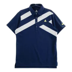 サイズ：L LE COQ GOLF ルコックゴルフ  半袖ポロシャツ  ネイビー系 [240101498141] ゴルフウェア メンズ ストスト