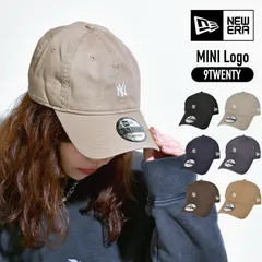 キャップ ニューエラ NEWERA レディース メンズ 9TWENTY ミニロゴ ローキャップ NY ヤンキース ロゴ 刺繍 綿 コットン ワンポイント 黒 紺 ベージュ ブラウン グレー 紫外線対策 日よけ 帽子 女性 男性 おしゃれ シ ペブル