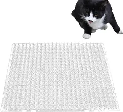 ISEFUJI 猫よけ シート トゲシート ここダメシート 棘マット 猫除け 猫避け 猫よけ対策 グッズ 鳥 カラス 鳥害 糞害 鳥よけ 43x34x1.8cm 6枚