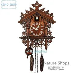 【新品未使用】掛け時計 鳩時計 おしゃれ 北欧 カッコウ 本格 本格ふいご式 木製 カッコークロック ハウス型 bgshcp53