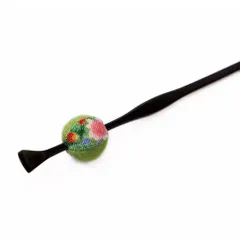 髪飾り 成人式 振袖 前撮り 袴 花 浴衣 夏祭り 花火大会 緑 渋緑 玉かんざし 一本差し ちりめん 和柄 ラメ かんざし レトロ 和 No.9-4266