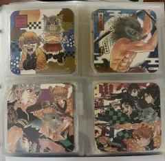 鬼滅の刃 竈門 炭治郎 我妻 善逸 嘴平 伊之助 宇髄 天元 冨岡 義勇 コースター 4 種