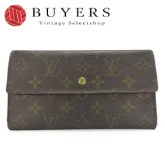 【中古】 ルイ・ヴィトン 長財布 ポルトフェイユインターナショナル M61217 モノグラム ブラウン ゴールド金具 三つ折り 小物 定番 レディース 女性 LOUIS VUITTON