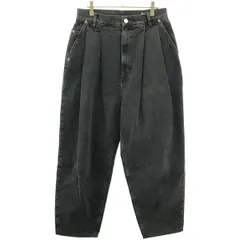HED MAYNER ヘドメイナー 23SS プリーツタックワイドデニムパンツ HM00D14 HM043 ブラック系 Sのサムネイル