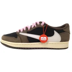 NIKE (ナイキ) ×TRAVIS SCOTT AIR JORDAN 1 LOW OG SP-T CQ4277-001 トラビス・スコット エアジョーダン1 ローカットスニーカー ブラウン US8/26cm