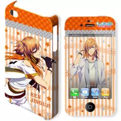 [중고] 휴대 재킷 커버 디자인 05 (진구지 렌) 디자 재킷 iPhone4 / 4S 케이스 & 보호 시트 [노래의 ☆ 프린스님 마지 LOVE2000%]