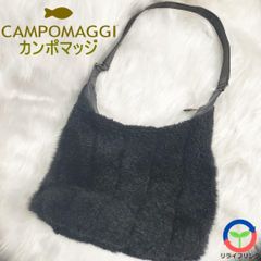 【CAMPO MAGGI】 ファー ショルダーバッグ 黒 【美品】