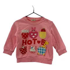 HOT BISCUITS ホットビスケッツ プリントスウェット size80/ピンク