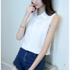 ☆ ホワイト ☆ XL ☆ ノースリーブ ブラウス レディース ノースリーブ レディース ブラウス シャツ トップス オフィス ビジネス オフィスカジュアル おしゃれ きれいめ シンプル 夏 カジュアル 春夏 かわいい 袖なし 仕事 通勤 夏服 無地 上品