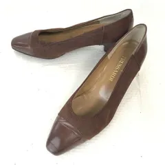Made in Japan★トラサルディ/trussardi★レザーパンプス【23.5/茶/BROWN】Shoes/pumps◆Q-213