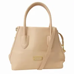 ブルーレーベルクレストブリッジ BLUE LABEL CRESTBRIDGE 美品 2WAY 皮革 ショルダーバッグ ハンドバッグ ピンク