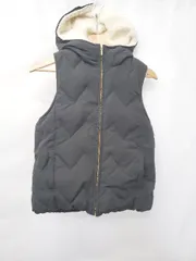 ◇ ⊇ Simplicite サンプリシテ 裏ボア French Duck Down ダウンベスト ブラック レディース E  【1506250002362】